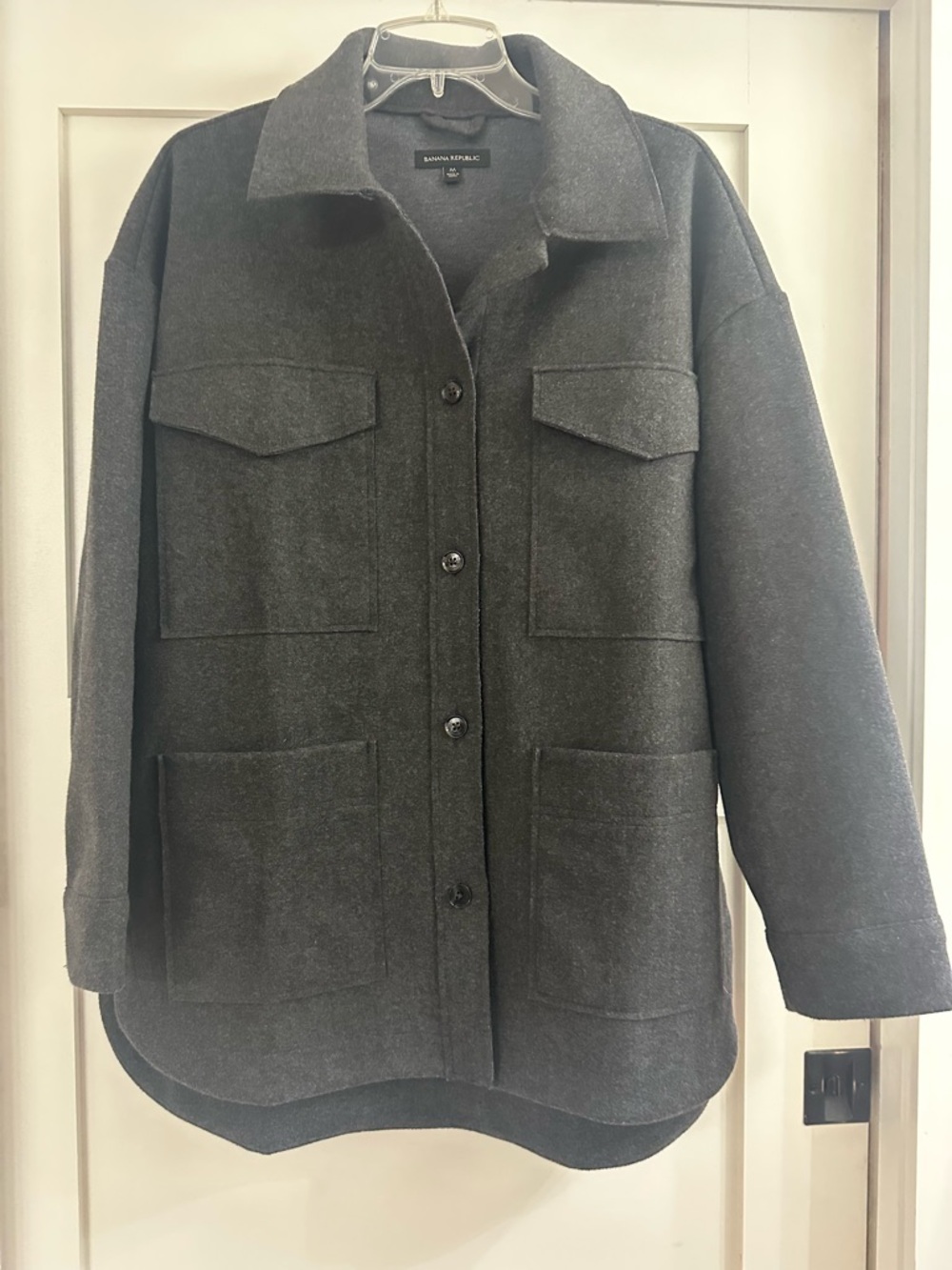 Banana Republic Dark Gray Shacket/Barn Jacket